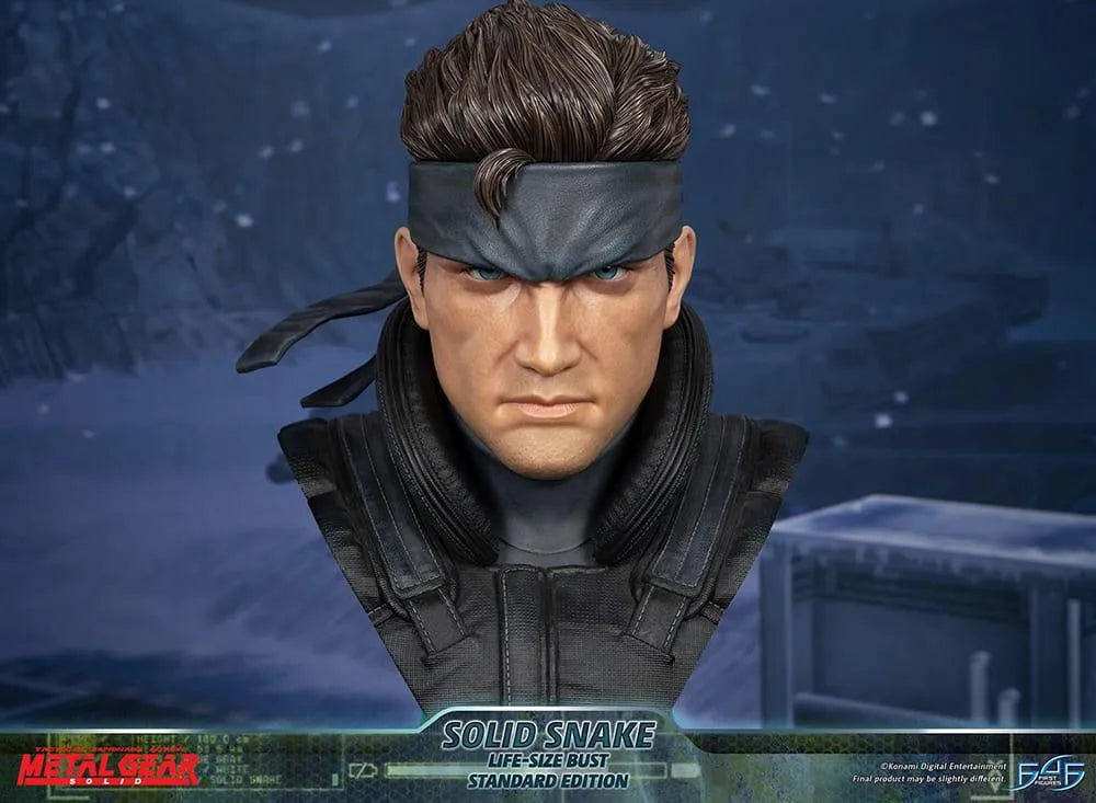 F4FMGSLBST Metal Gear Solid - Solid Snake - Life-Size Bust - First 4 Figures - Titan Pop Culture