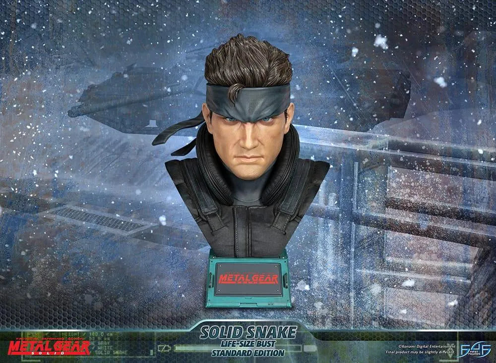 F4FMGSLBST Metal Gear Solid - Solid Snake - Life-Size Bust - First 4 Figures - Titan Pop Culture