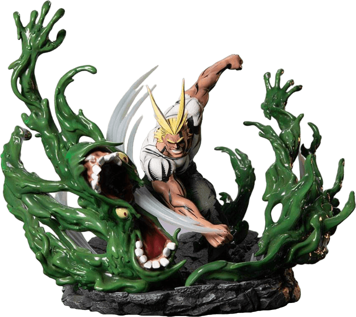 F4FMHAADST My Hero Academia - All Might Vs The Sludge Villain Statue - First 4 Figures - Titan Pop Culture