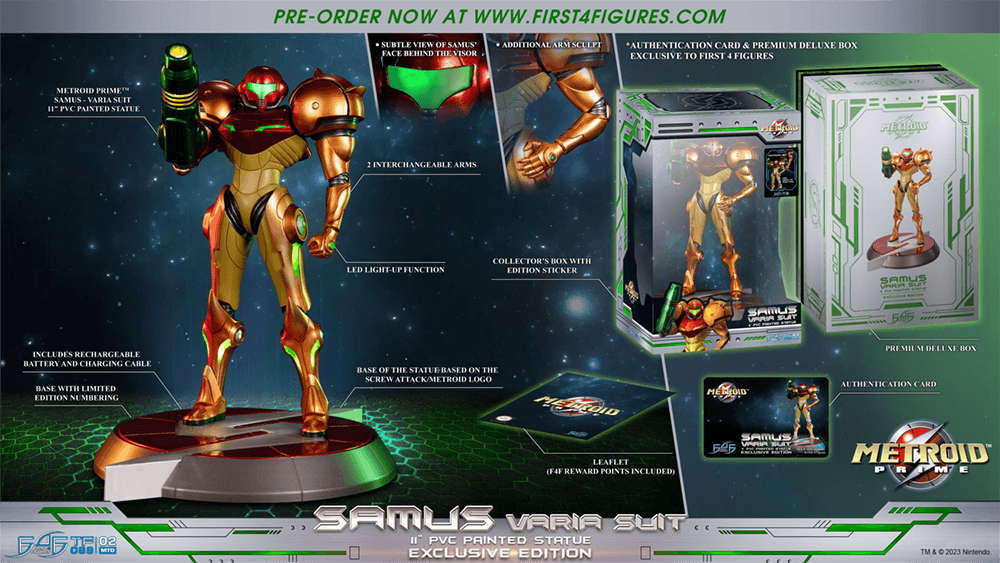 F4FMSVSCO Metroid Prime - Samus Varia Suit PVC Statue [Collector's Edition] - First 4 Figures - Titan Pop Culture