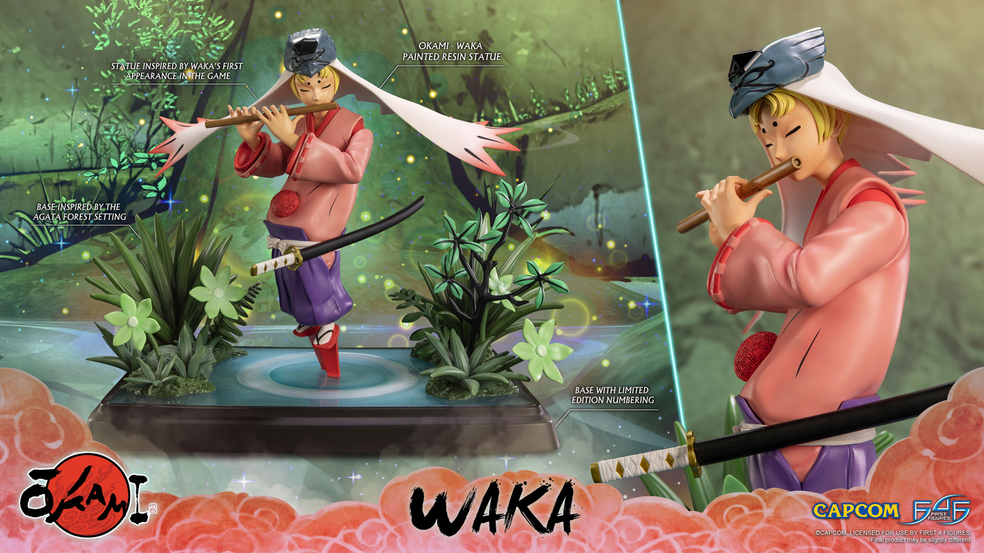 F4FOKAWKST Okami - Waka Statue - First 4 Figures - Titan Pop Culture