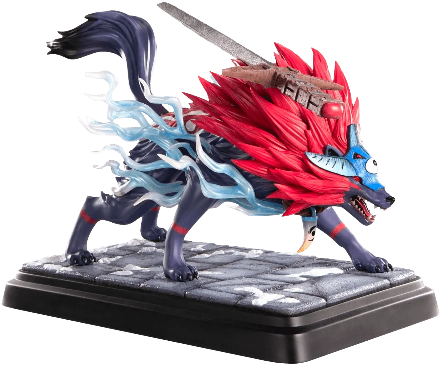 F4FOKOWRST Okami - Oki (Wolf Form) Statue - First 4 Figures - Titan Pop Culture