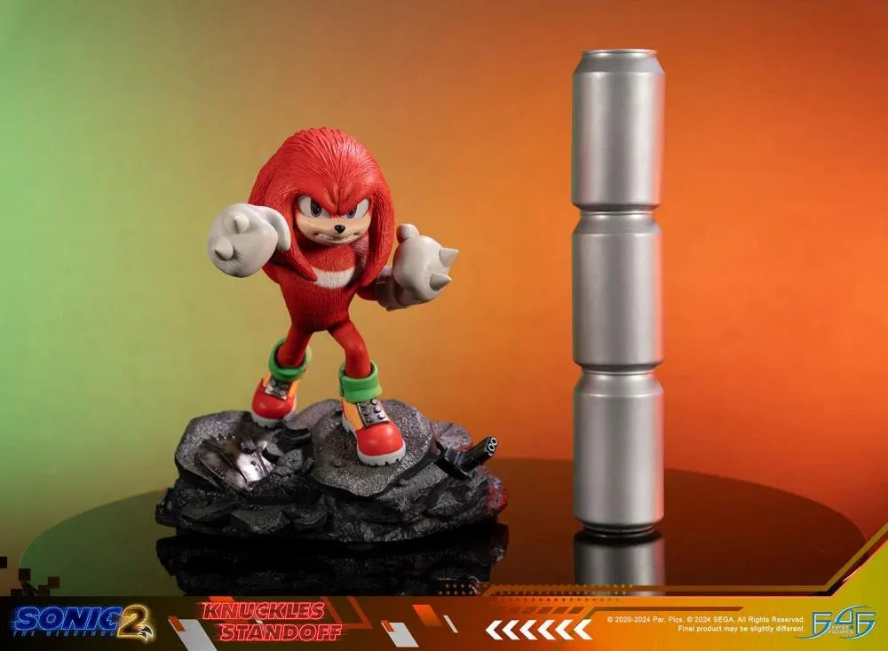 F4FS2MKNST Sonic The Hedgehog 2 - Knuckles Standoff Statue - First 4 Figures - Titan Pop Culture