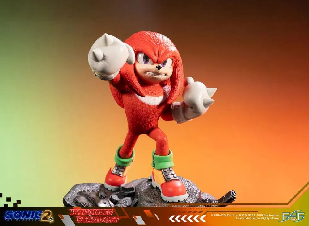 F4FS2MKNST Sonic The Hedgehog 2 - Knuckles Standoff Statue - First 4 Figures - Titan Pop Culture