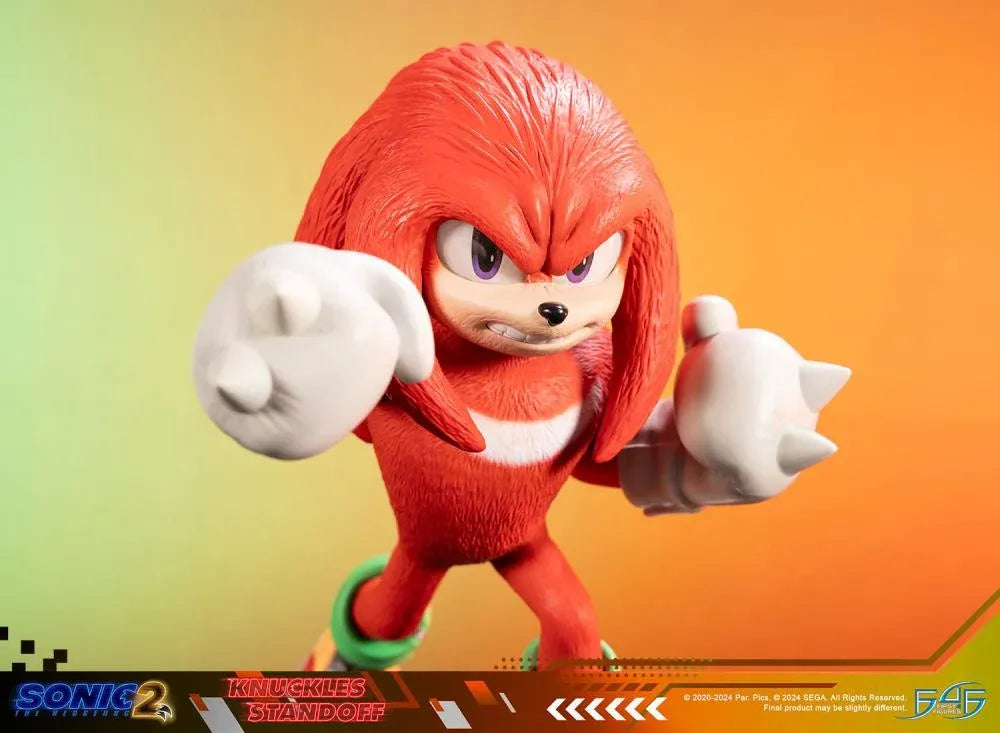 F4FS2MKNST Sonic The Hedgehog 2 - Knuckles Standoff Statue - First 4 Figures - Titan Pop Culture