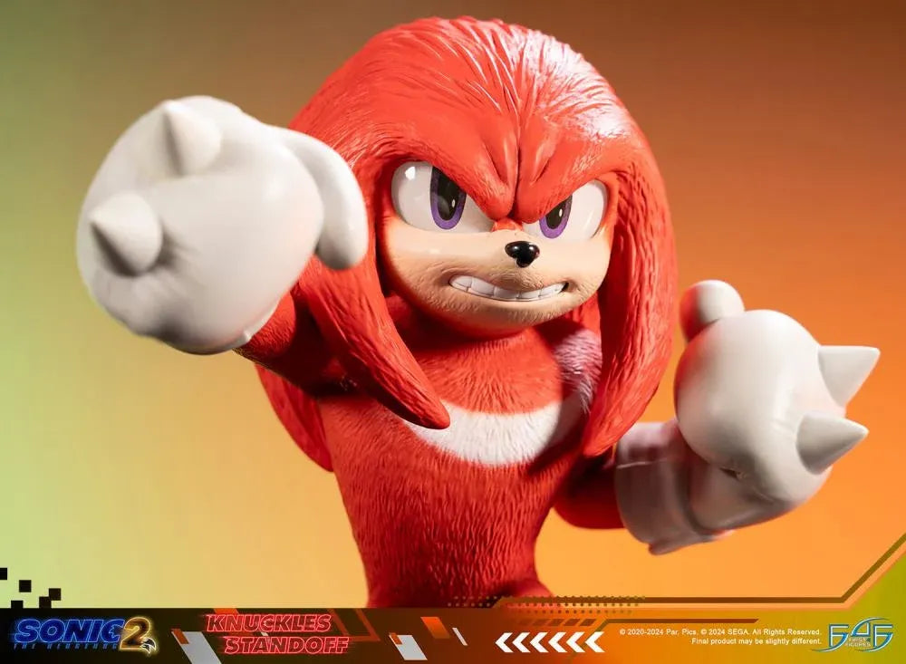 F4FS2MKNST Sonic The Hedgehog 2 - Knuckles Standoff Statue - First 4 Figures - Titan Pop Culture