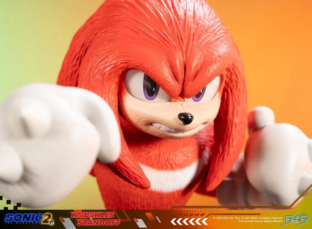 F4FS2MKNST Sonic The Hedgehog 2 - Knuckles Standoff Statue - First 4 Figures - Titan Pop Culture