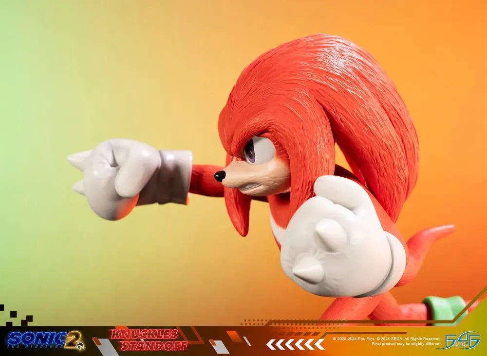 F4FS2MKNST Sonic The Hedgehog 2 - Knuckles Standoff Statue - First 4 Figures - Titan Pop Culture