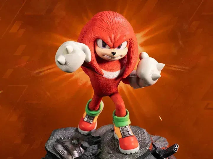 F4FS2MKNST Sonic The Hedgehog 2 - Knuckles Standoff Statue - First 4 Figures - Titan Pop Culture