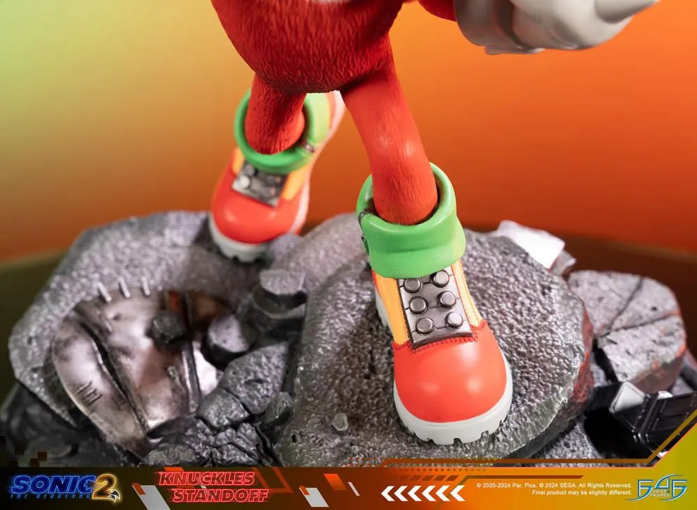 F4FS2MKNST Sonic The Hedgehog 2 - Knuckles Standoff Statue - First 4 Figures - Titan Pop Culture