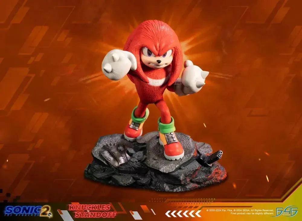 F4FS2MKNST Sonic The Hedgehog 2 - Knuckles Standoff Statue - First 4 Figures - Titan Pop Culture