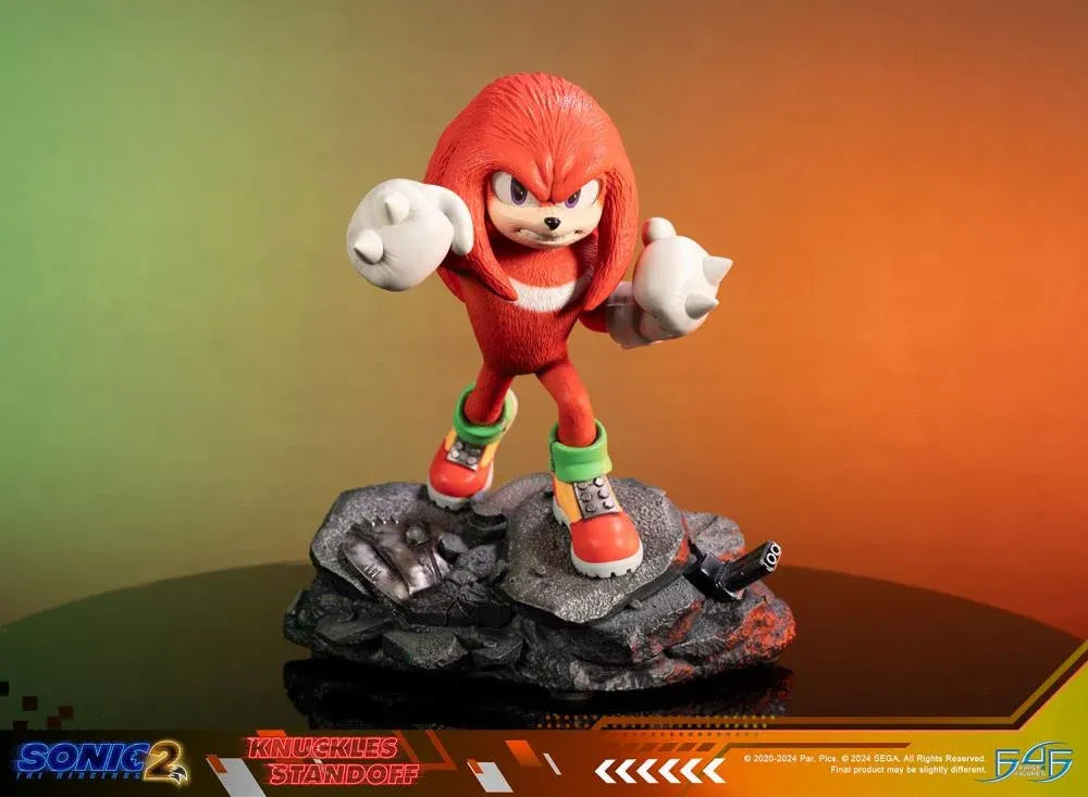 F4FS2MKNST Sonic The Hedgehog 2 - Knuckles Standoff Statue - First 4 Figures - Titan Pop Culture