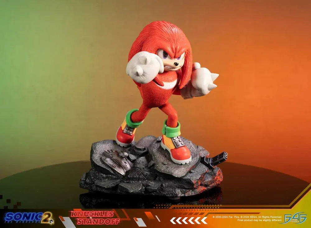 F4FS2MKNST Sonic The Hedgehog 2 - Knuckles Standoff Statue - First 4 Figures - Titan Pop Culture