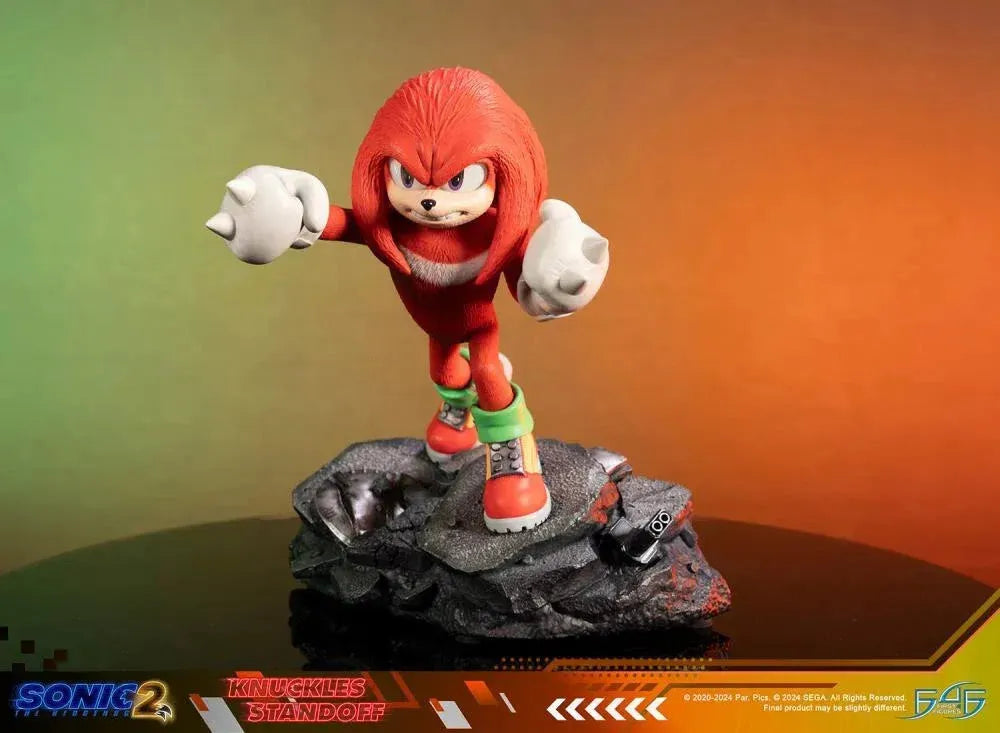 F4FS2MKNST Sonic The Hedgehog 2 - Knuckles Standoff Statue - First 4 Figures - Titan Pop Culture