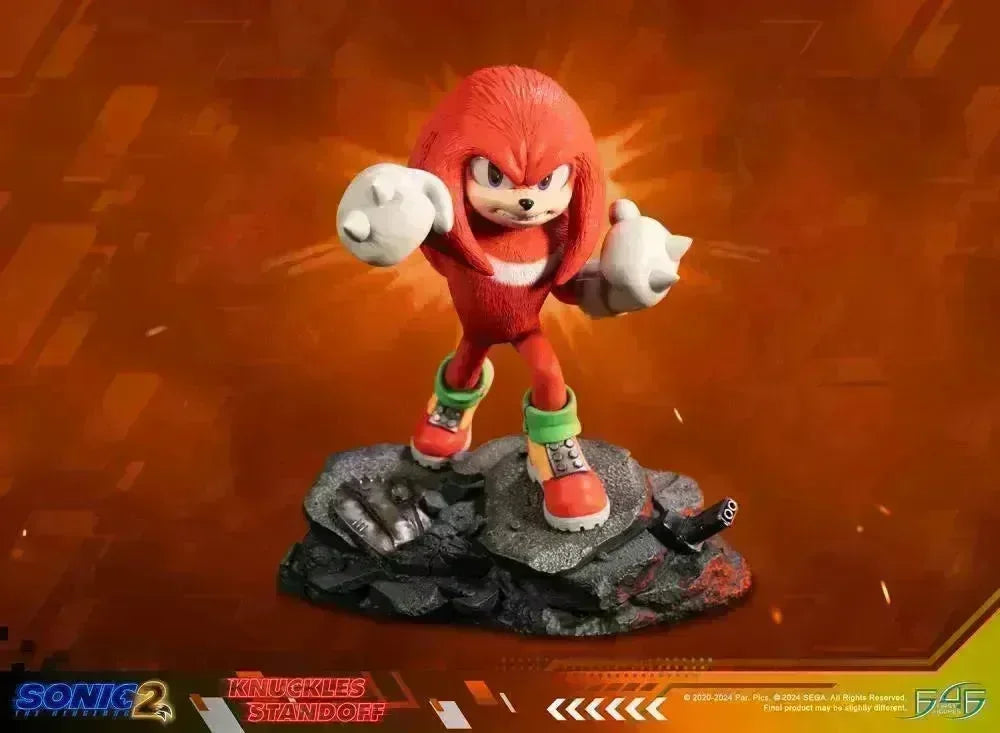F4FS2MKNST Sonic The Hedgehog 2 - Knuckles Standoff Statue - First 4 Figures - Titan Pop Culture
