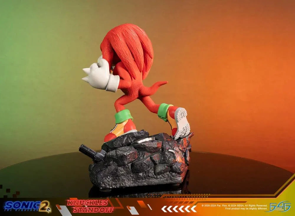 F4FS2MKNST Sonic The Hedgehog 2 - Knuckles Standoff Statue - First 4 Figures - Titan Pop Culture