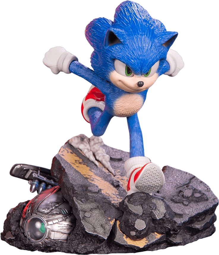 F4FS2MSOST Sonic The Hedgehog 2 - Sonic Standoff Statue - First 4 Figures - Titan Pop Culture