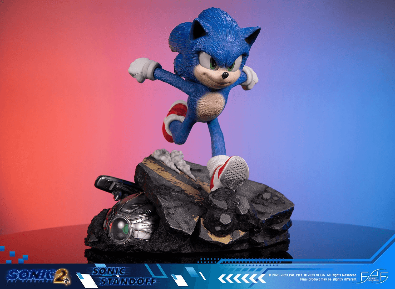 F4FS2MSOST Sonic The Hedgehog 2 - Sonic Standoff Statue - First 4 Figures - Titan Pop Culture