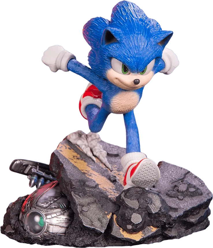 F4FS2MSOST Sonic The Hedgehog 2 - Sonic Standoff Statue - First 4 Figures - Titan Pop Culture