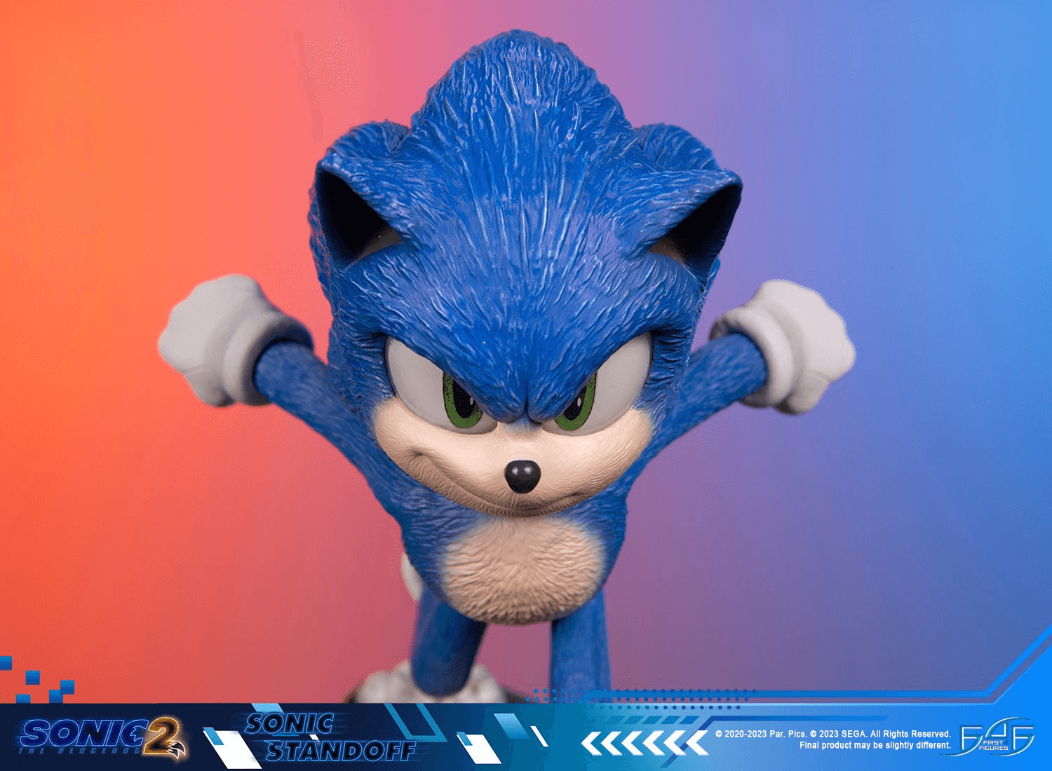 F4FS2MSOST Sonic The Hedgehog 2 - Sonic Standoff Statue - First 4 Figures - Titan Pop Culture