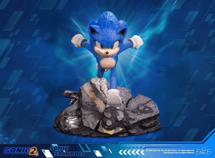 F4FS2MSOST Sonic The Hedgehog 2 - Sonic Standoff Statue - First 4 Figures - Titan Pop Culture