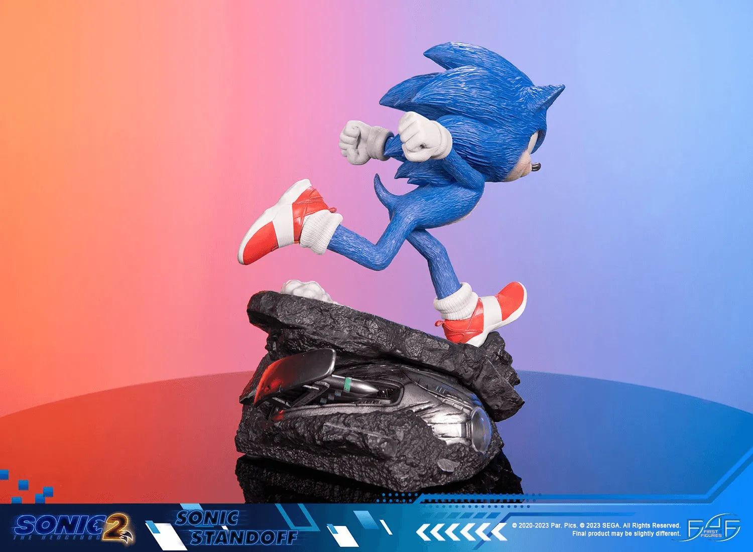 F4FS2MSOST Sonic The Hedgehog 2 - Sonic Standoff Statue - First 4 Figures - Titan Pop Culture