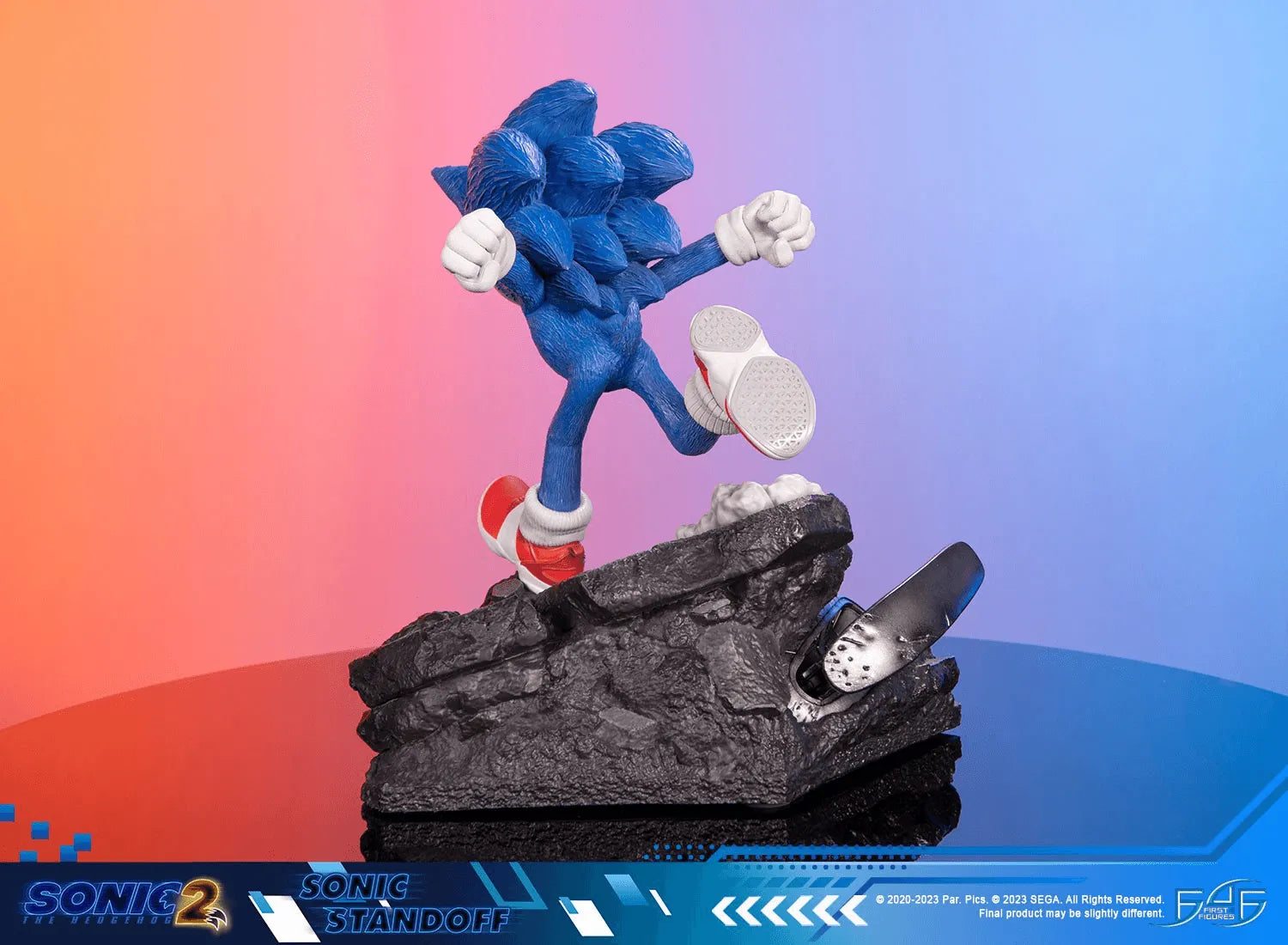 F4FS2MSOST Sonic The Hedgehog 2 - Sonic Standoff Statue - First 4 Figures - Titan Pop Culture