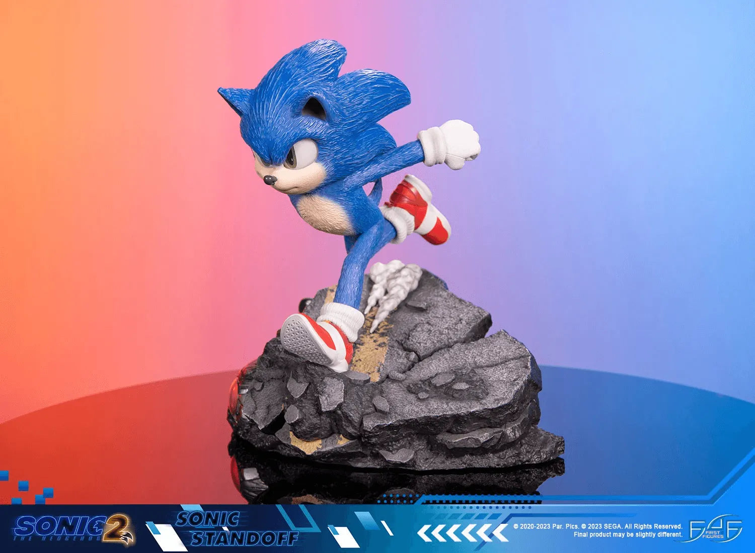 F4FS2MSOST Sonic The Hedgehog 2 - Sonic Standoff Statue - First 4 Figures - Titan Pop Culture