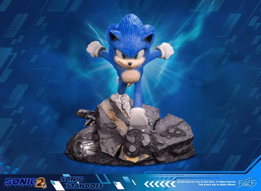 F4FS2MSOST Sonic The Hedgehog 2 - Sonic Standoff Statue - First 4 Figures - Titan Pop Culture