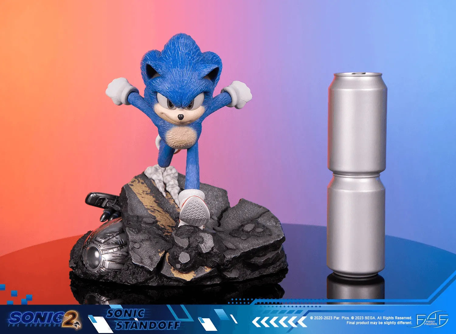 F4FS2MSOST Sonic The Hedgehog 2 - Sonic Standoff Statue - First 4 Figures - Titan Pop Culture