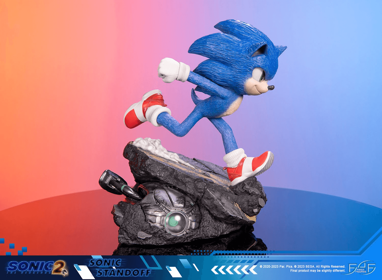 F4FS2MSOST Sonic The Hedgehog 2 - Sonic Standoff Statue - First 4 Figures - Titan Pop Culture