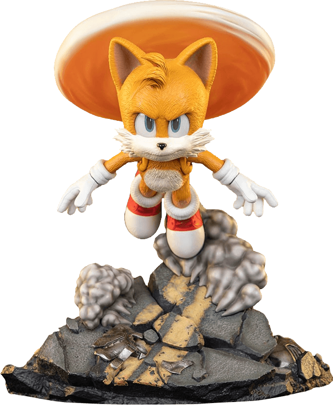 F4FS2MTAST Sonic 2 - Tails Standoff Statue - First 4 Figures - Titan Pop Culture