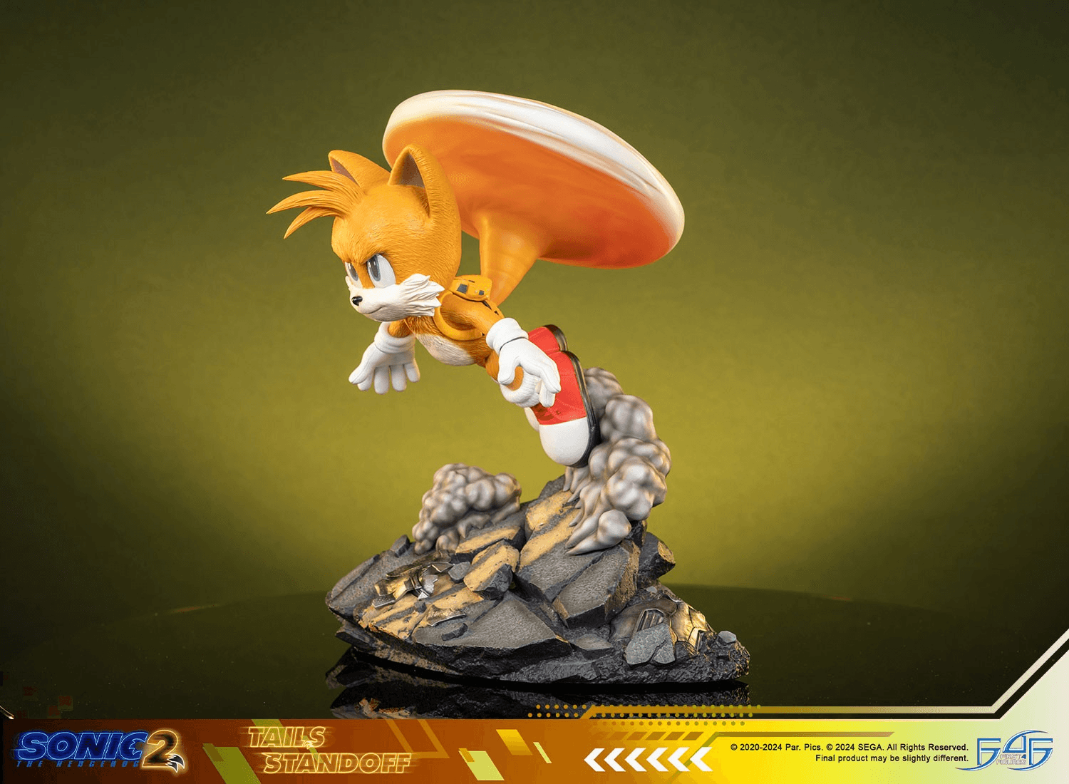 F4FS2MTAST Sonic 2 - Tails Standoff Statue - First 4 Figures - Titan Pop Culture