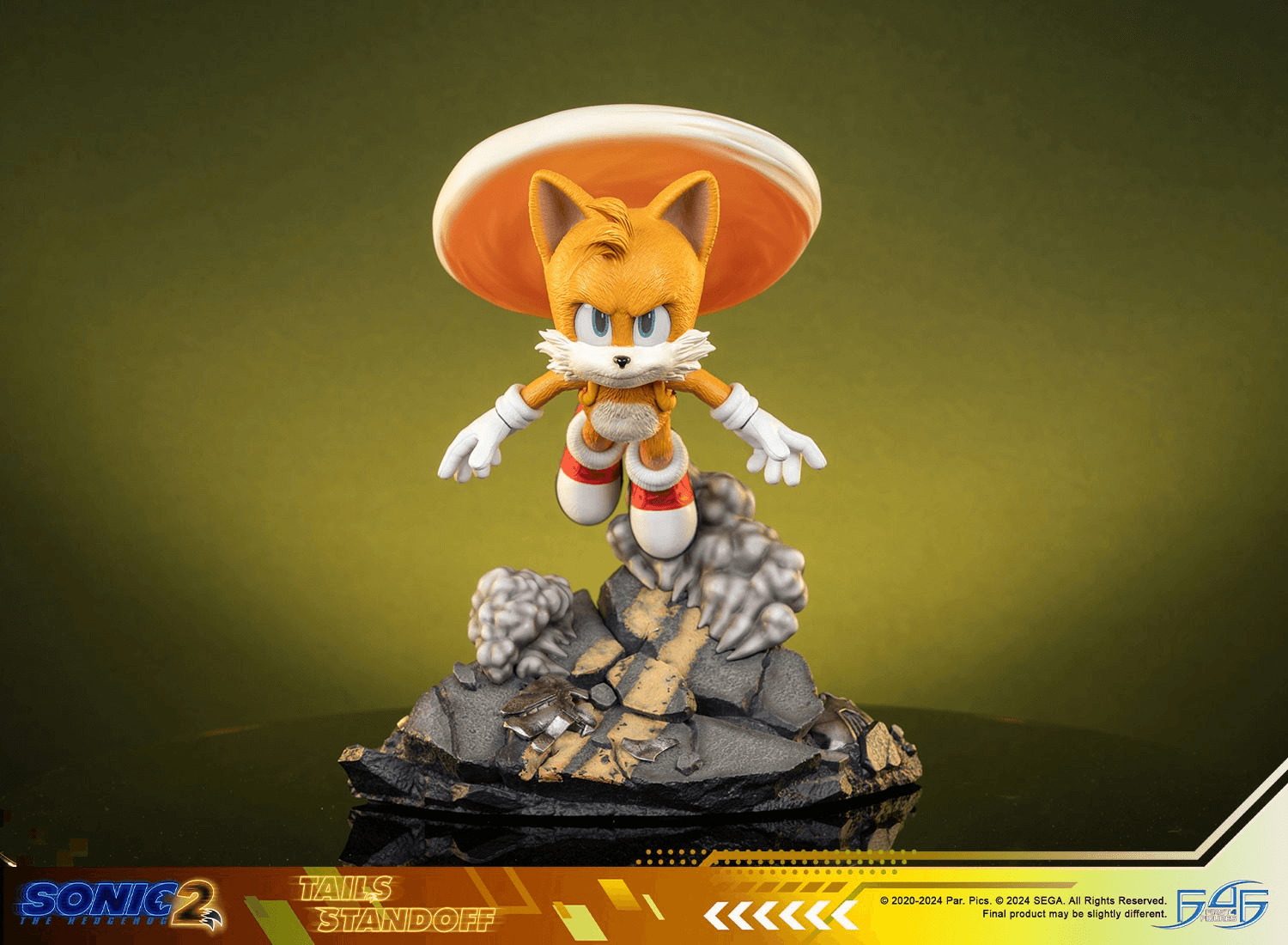 F4FS2MTAST Sonic 2 - Tails Standoff Statue - First 4 Figures - Titan Pop Culture