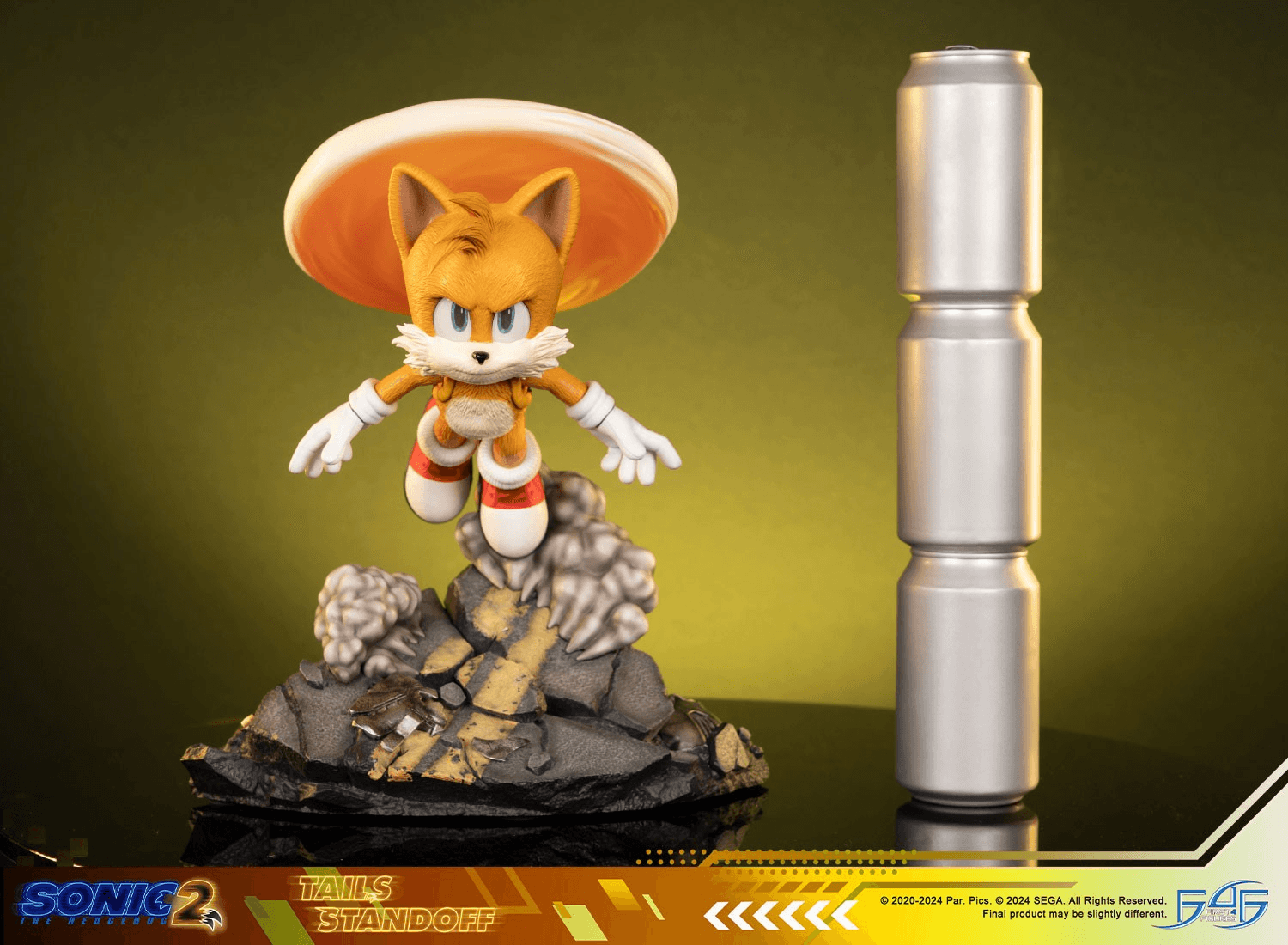 F4FS2MTAST Sonic 2 - Tails Standoff Statue - First 4 Figures - Titan Pop Culture