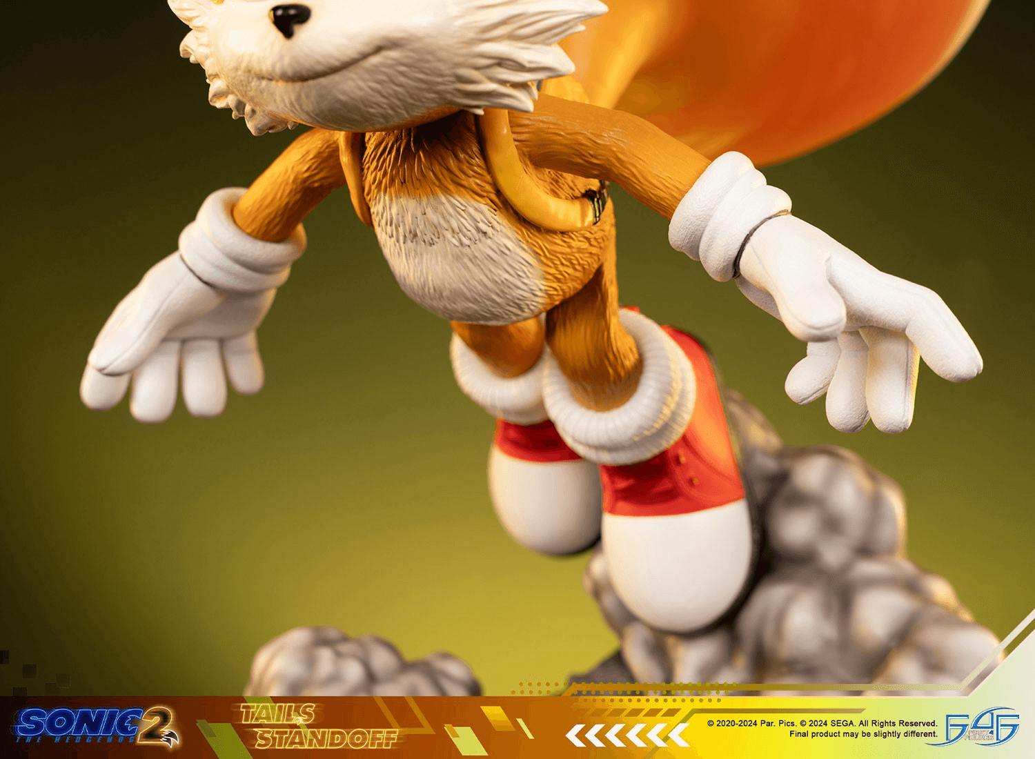 F4FS2MTAST Sonic 2 - Tails Standoff Statue - First 4 Figures - Titan Pop Culture