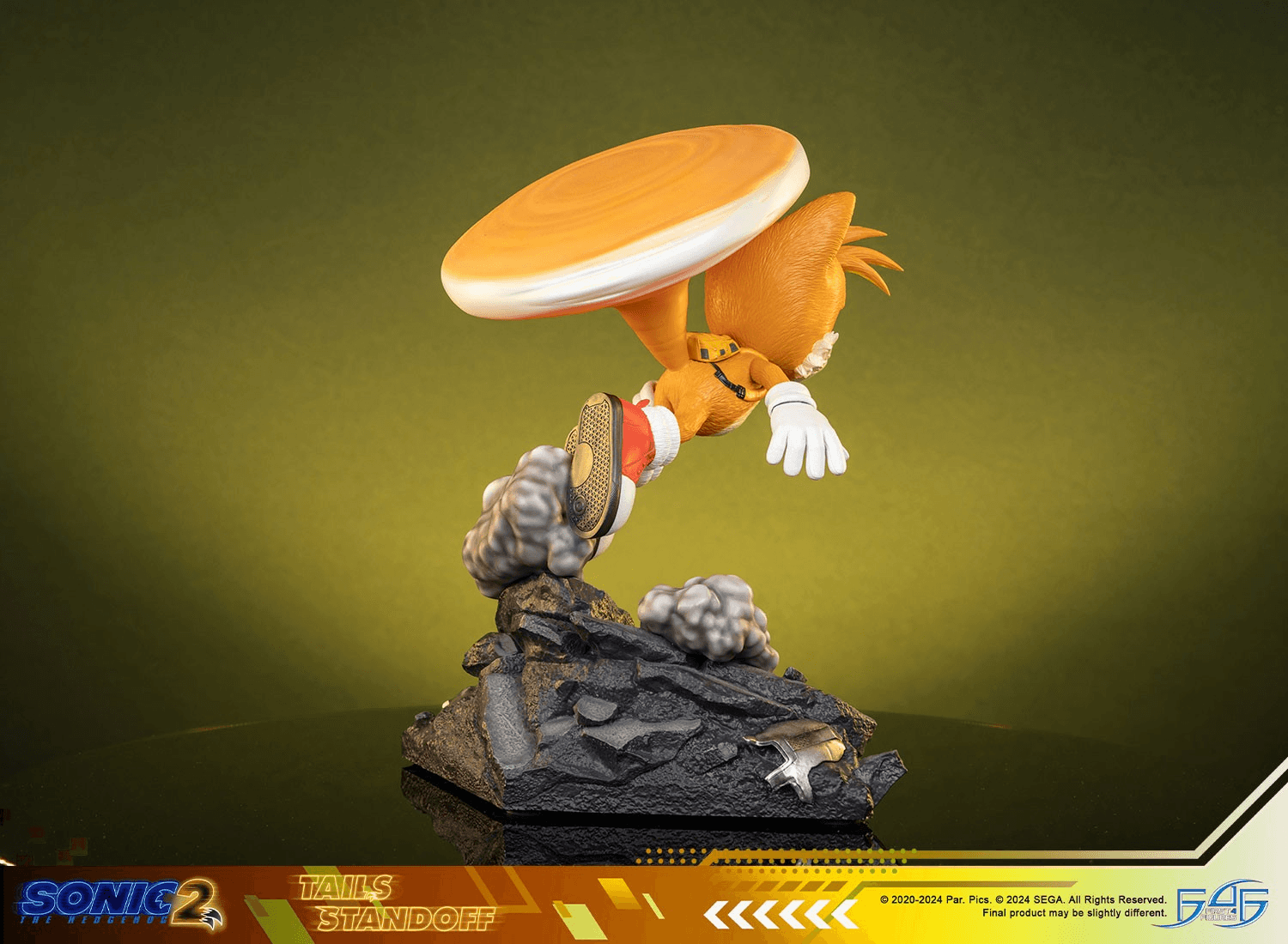 F4FS2MTAST Sonic 2 - Tails Standoff Statue - First 4 Figures - Titan Pop Culture