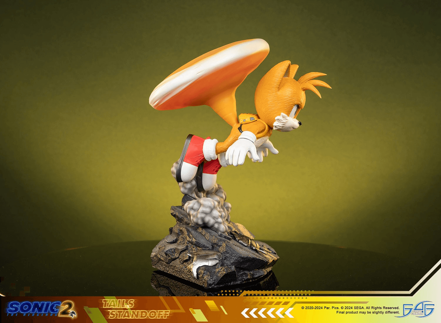 F4FS2MTAST Sonic 2 - Tails Standoff Statue - First 4 Figures - Titan Pop Culture