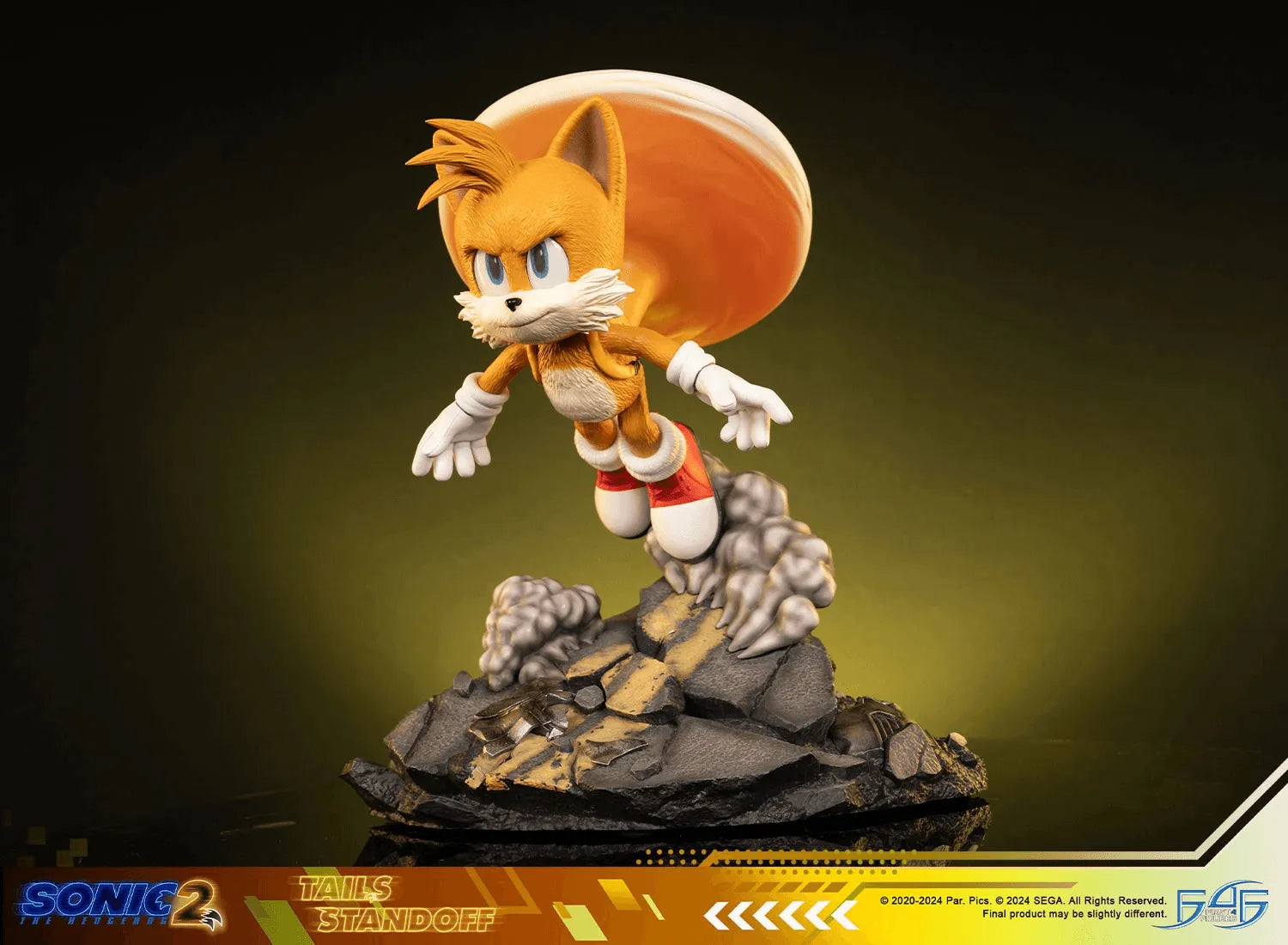 F4FS2MTAST Sonic 2 - Tails Standoff Statue - First 4 Figures - Titan Pop Culture