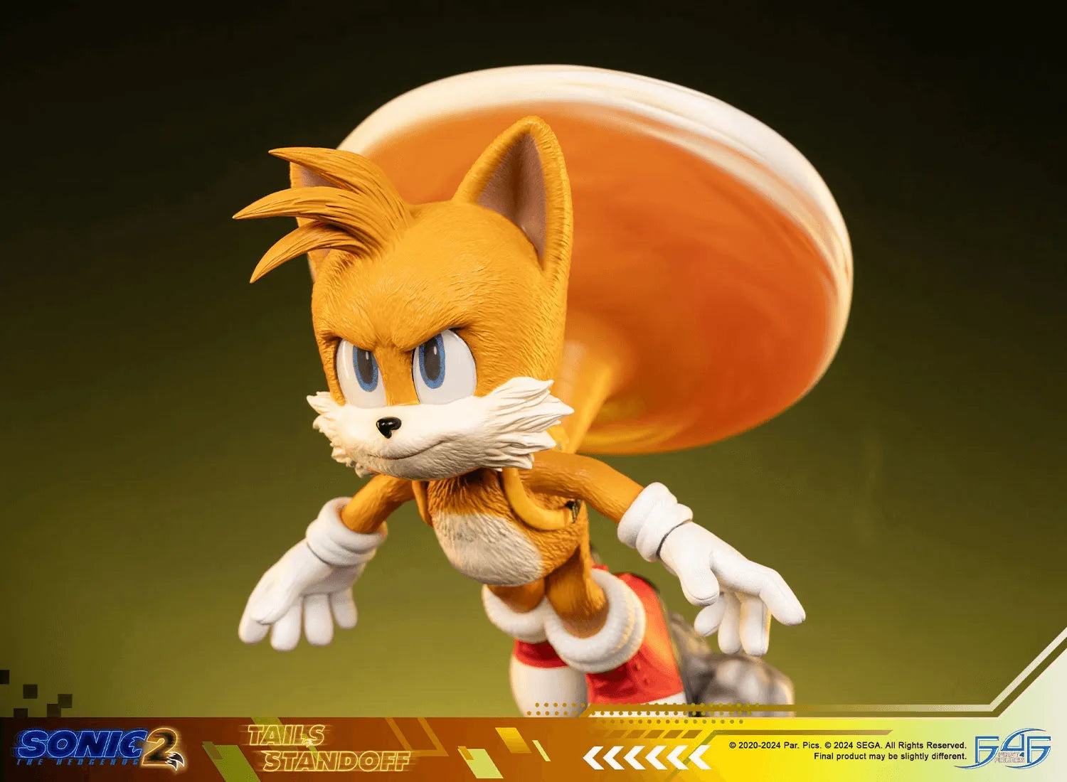 F4FS2MTAST Sonic 2 - Tails Standoff Statue - First 4 Figures - Titan Pop Culture