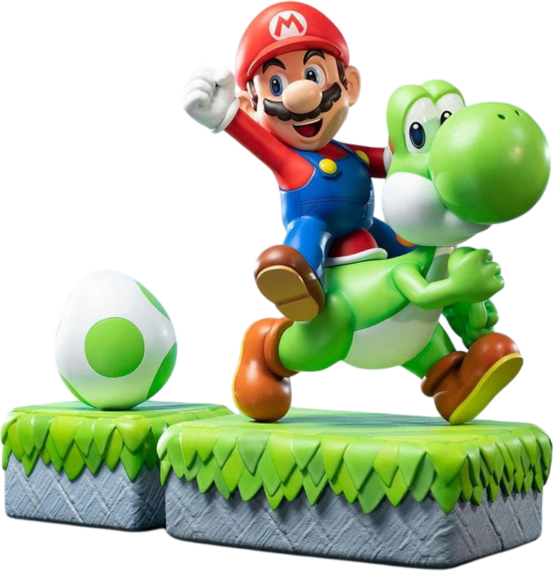 Super Mario - Mario y Yoshi (Edición Exclusiva) Estatua de 19"