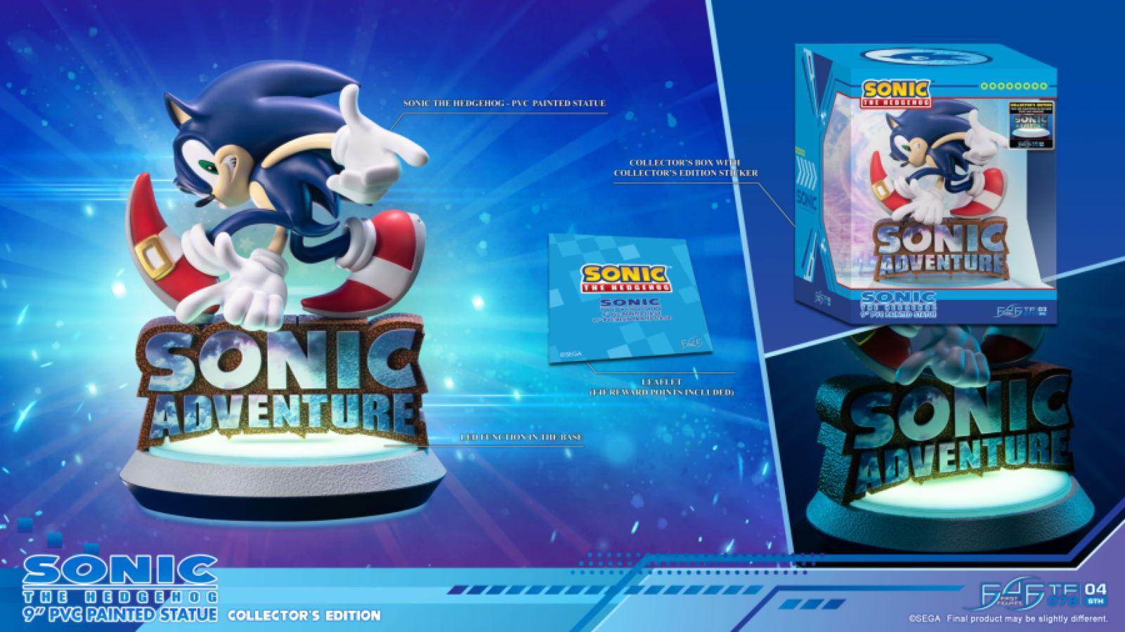 F4FSNADCO Sonic Adventure - Sonic the Hedgehog (Collector's Edition) PVC Statue - First 4 Figures - Titan Pop Culture