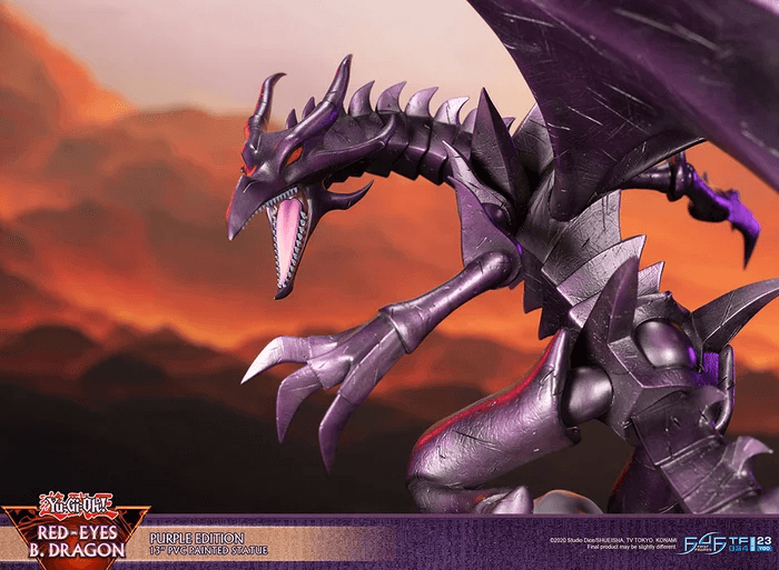 F4FYGOREPST Yu-Gi-Oh! - Red Eyes Black Dragon (Purple Edition) PVC Statue - First 4 Figures - Titan Pop Culture