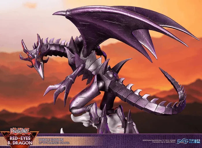 F4FYGOREPST Yu-Gi-Oh! - Red Eyes Black Dragon (Purple Edition) PVC Statue - First 4 Figures - Titan Pop Culture