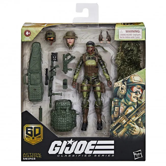 27714 G.I. Joe Classified Series: 60th Anniversary Action Marine - Sniper - Hasbro - Titan Pop Culture