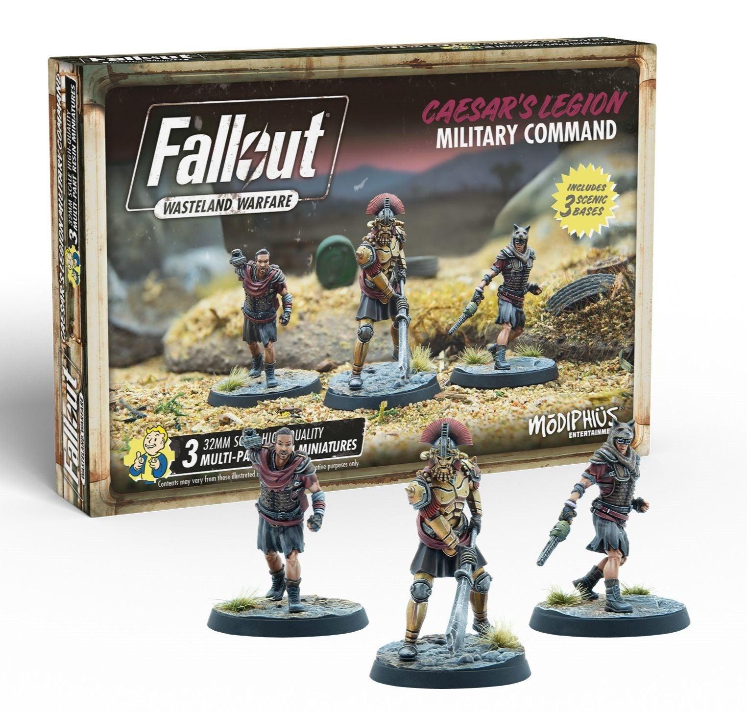 VR-89801 Fallout Wasteland Warfare Miniatures - Casesars Legion Military Command - Modiphius Entertainment - Titan Pop Culture
