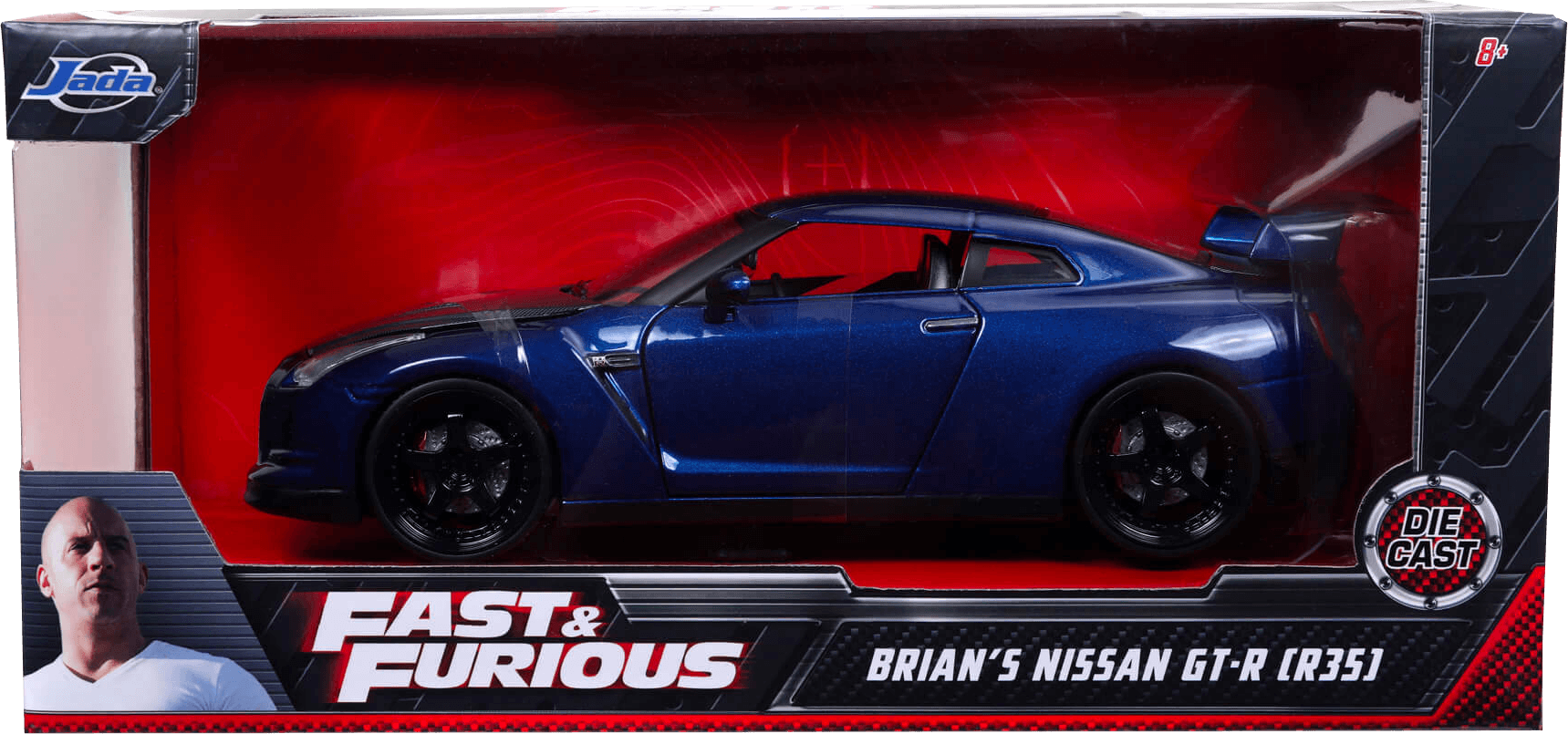 Fast and Furious - Brian's 2009 Nissan GT-R (R35) 1:24 Scale Hollywood Ride Jada Toys Titan Pop Culture