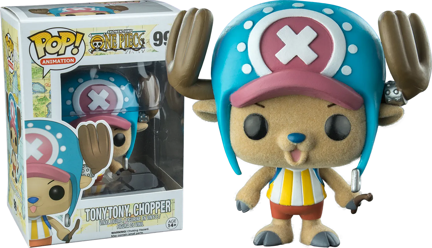 FUN10425 One Piece - Tony Tony Chopper Flocked US Exclusive Pop! Vinyl [RS] - Funko - Titan Pop Culture