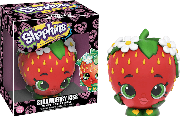 FUN10744 Shopkins - Strawberry Kiss 3" Vinyl Figure - Funko - Titan Pop Culture