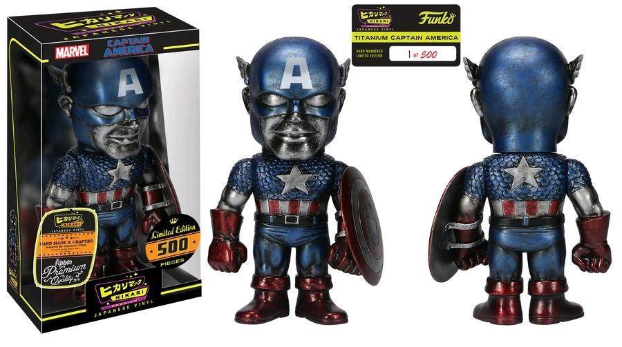 Captain America - Captain America Titanium Hikari Figure  Funko Titan Pop Culture